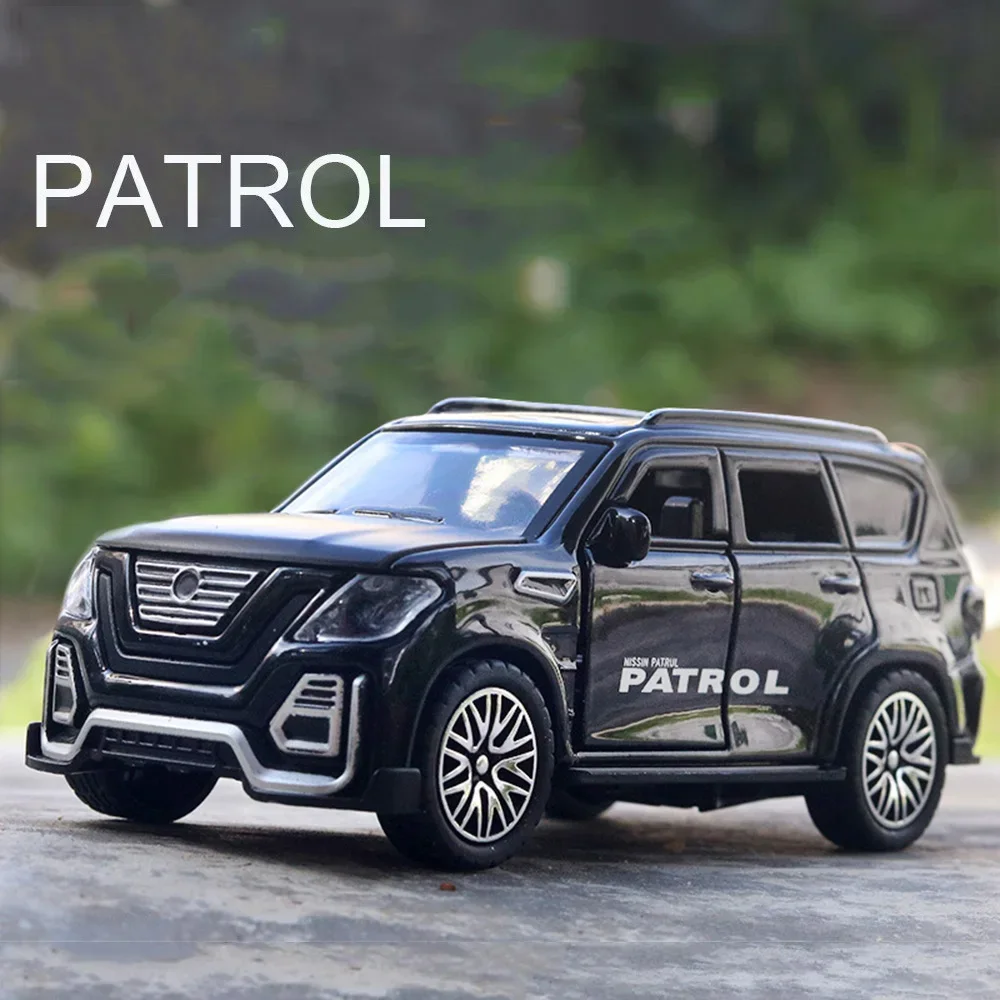 

1/36 Alloy Diecast Patrol Cars Toys Models with Light Sound SUV Vehicles Wheel Pull Back Off-road Boys Birthday Gifts Collection