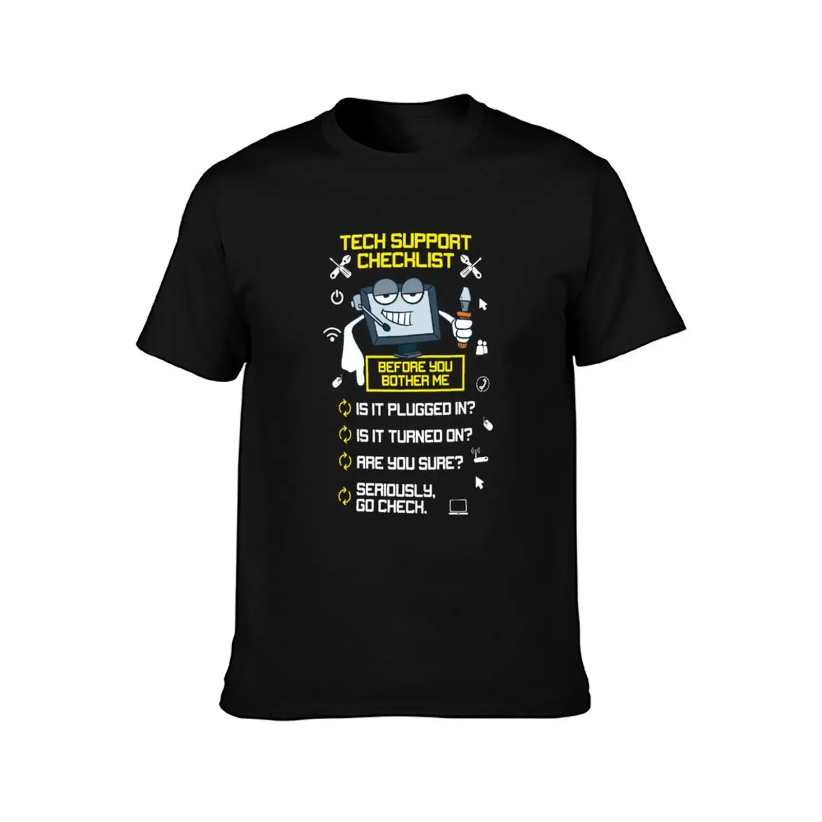 Men Techie Support Tech Support Tech Repair Gift T-Shirt funny costumes funny gifts custom shirt fitted t shirts for men