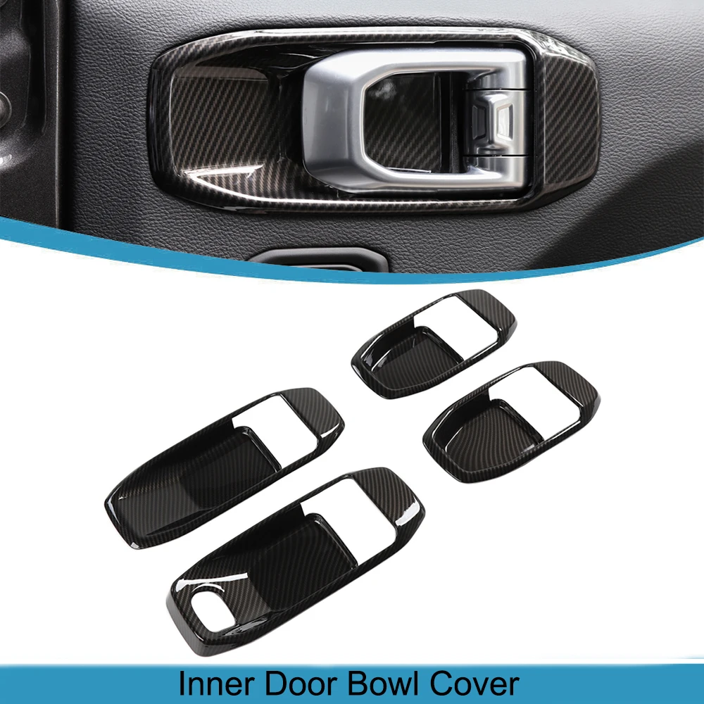

Car Inner Door Bowl Decoration Cover for Jeep Wrangler JL Gladiator JT 2018 2019 2020 2021 2022 2023 2/4 Door Interior Accessory