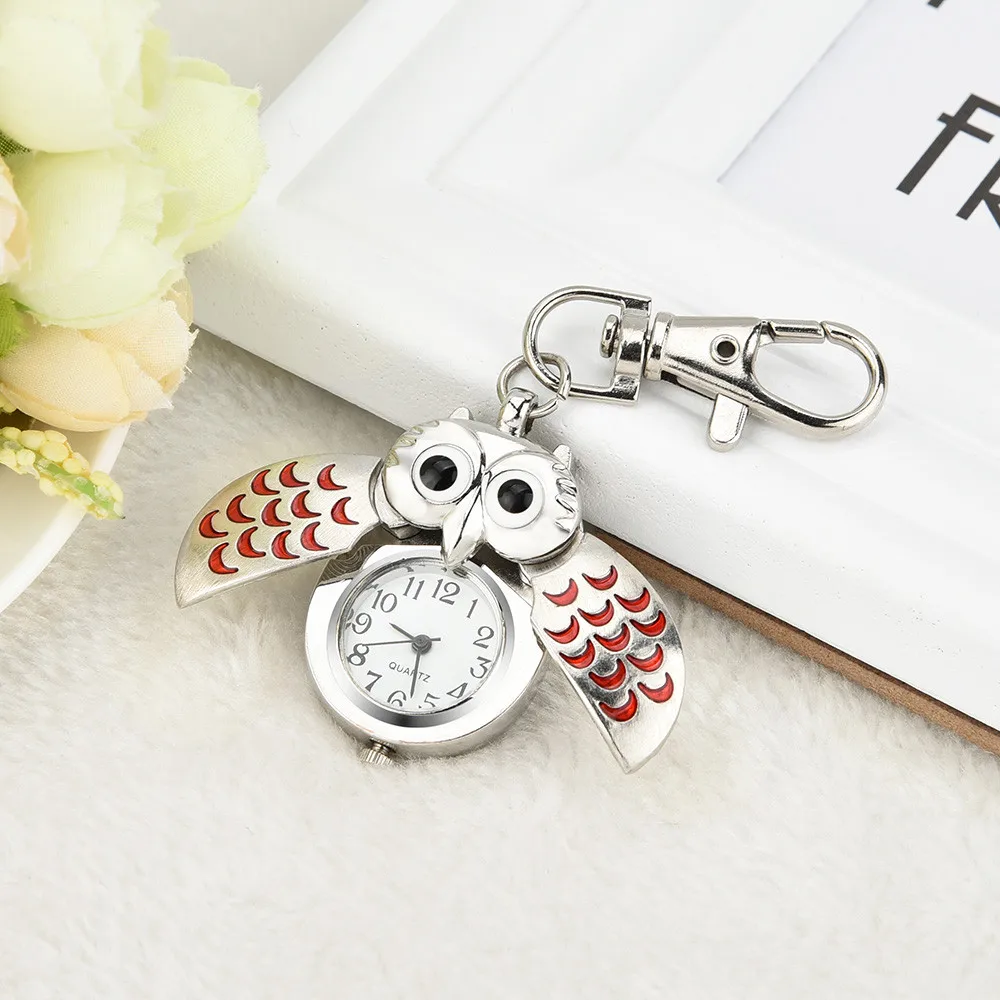 Fashion Gorgeous Owl Watch Clip Pocket Keychain Military S Army Watches For Men Relogio Nibosi Reloj Masculino Ladies Watch