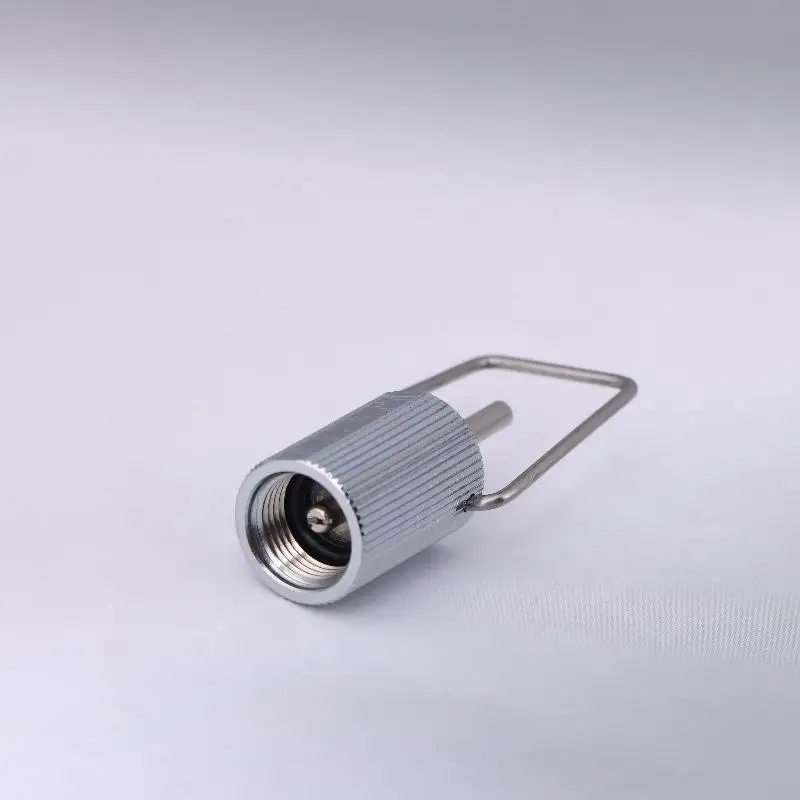 1pc Gas Conversion Joint Camping Stove Adapter Outdoor Camping Fill Adapter Gas Lantern Tank Copper Fill Adapter For Butane Gas