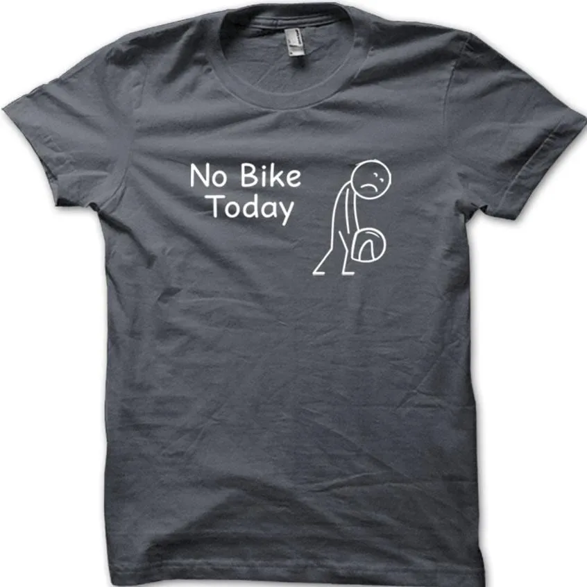 No Bike Today 2 Camiseta de motociclista con cabeza de gasolina, regalo para él, camisetas gráficas informales de algodón fresco, ropa de calle para Hombre