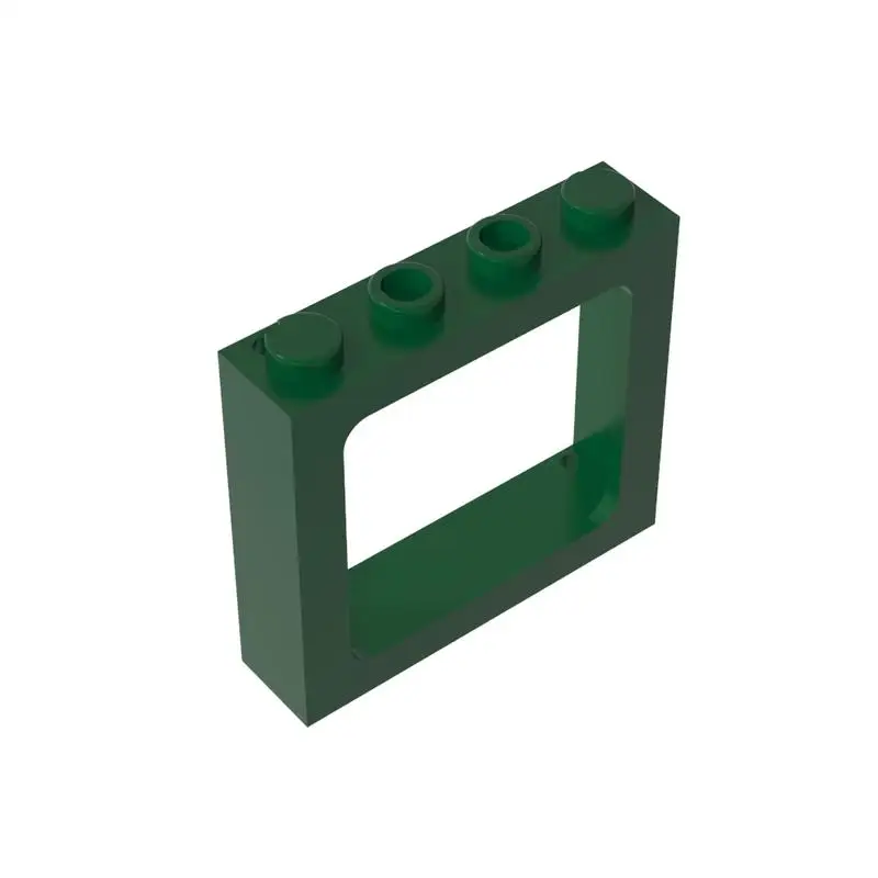 Gobricks GDS-2038 ladrillos de ventana 1x4x3 piezas de persiana de tren Compatible 6556 modelo MOC bloques de construcción niños DIY juguetes de montaje regalo