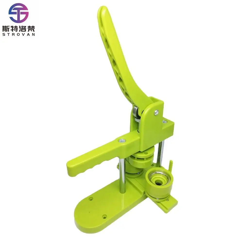 

DIY Manual Buttonoval Badge Making Machine 55m 70mm 32mm Size Plastic Pin for Custom Bra 4kg