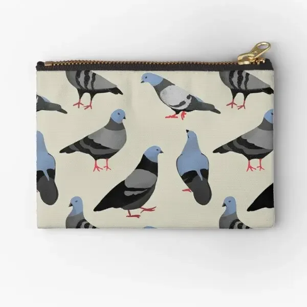 Design 33 The Pigeons  Zipper Pouches Cosmetic Pure Wallet Key Panties Storage Money Underwear Men Pocket Socks Packaging Coin