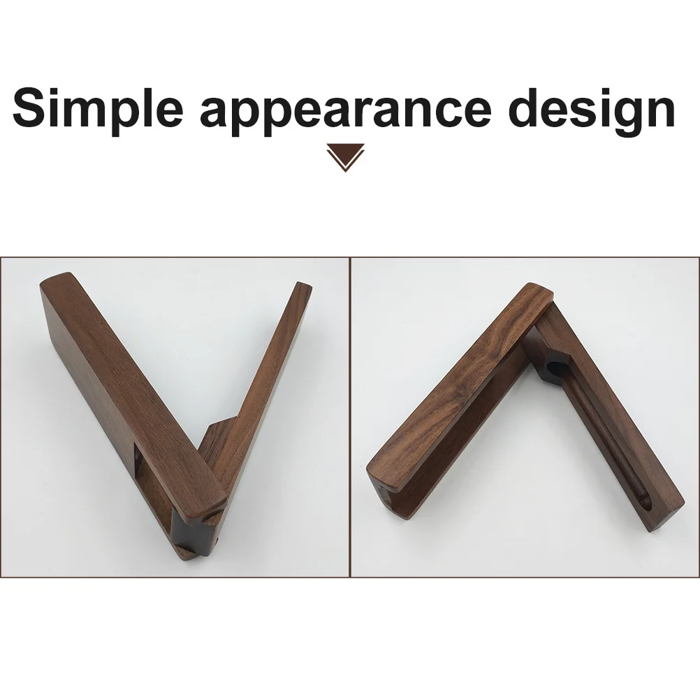 

1Pcs Wooden Stationery Box Retro Design Coffee Color Pen Case Single Pencil Box Rounded Polished Office Supplies