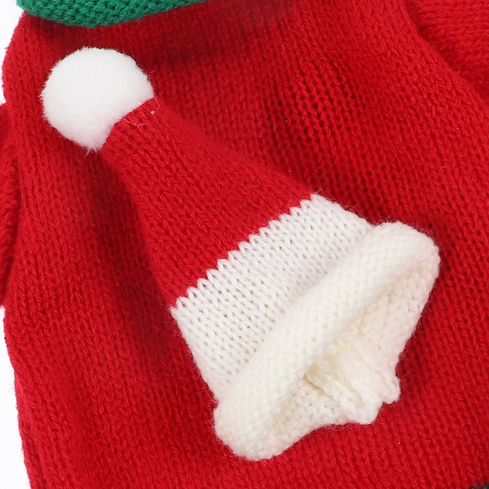 

1 set Bottle Christmas Decoration Knitted Wool Sweater Hat Design Bottle Clothes Festive Table Decor Reusable Crochet