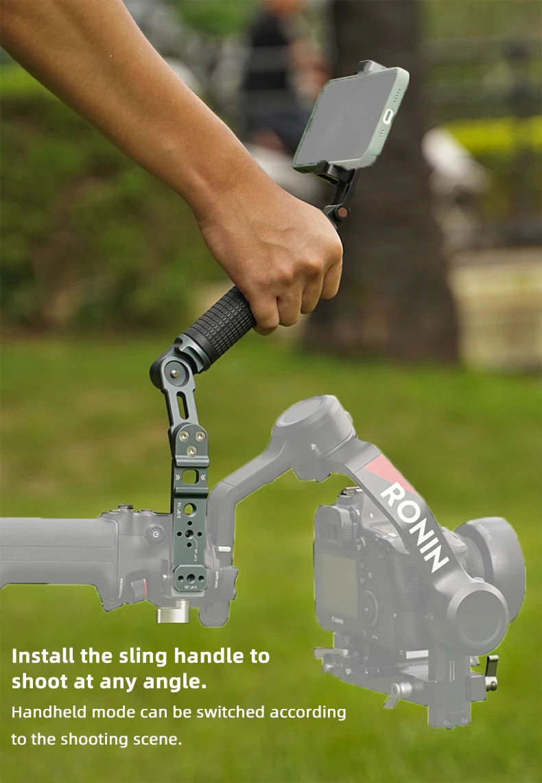 Universalgelenk-Sling-Griff mit NATO-Klemme, Kaltschuhhalterung für DJI RSC2/RS3/RS3 Mini/RS3 PRO/RS4/RS4 PRO Handstabilisator – Detail 9