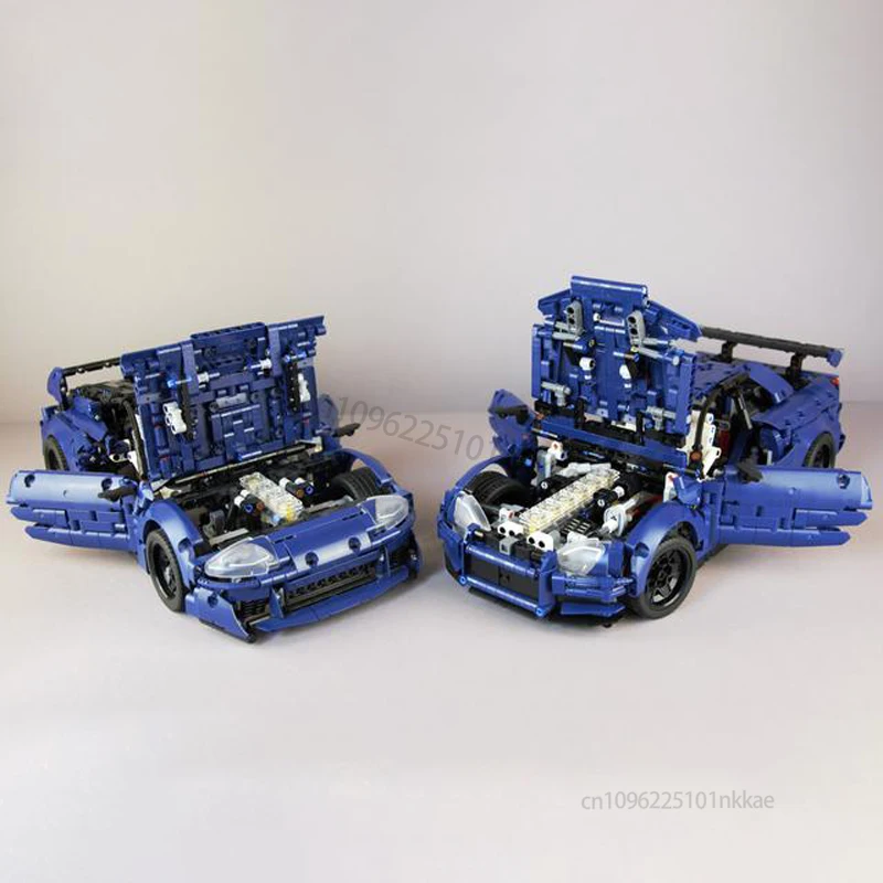 NIEUWE Skyline R34 GT-R Supra MK4 Supercar Racewagen Bouwsteen DIY Technisch Voertuig Sport Model Bricks Speelgoed Kinderen Verjaardagscadeau