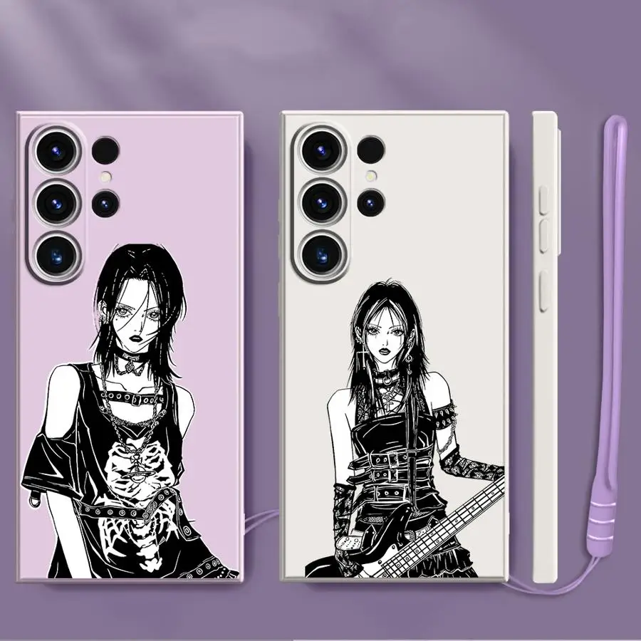Phone Case for Samsung Galaxy S21 Plus S22 Ultra Note 20 10 Ultra S20 S25 Edge S23 S24 FE Soft Cover Comic Nana Osaki Line Cool 