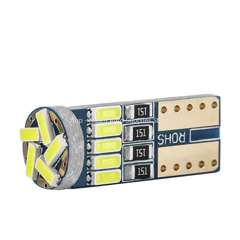 سيارة LED أضواء فك عرض مؤشر ضوء لانهائي T10 4014 15smd Canbus عرض مؤشر ضوء W5w لوحة ترخيص ضوء
