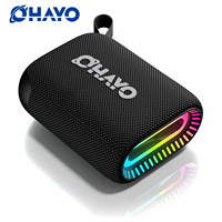 Ohayo Portable Wireless Bluetooth Speaker 10W IPX7 Waterproof Mini Bluetooth Speaker with 24H Battery RGB Lights Mic for Outdoor