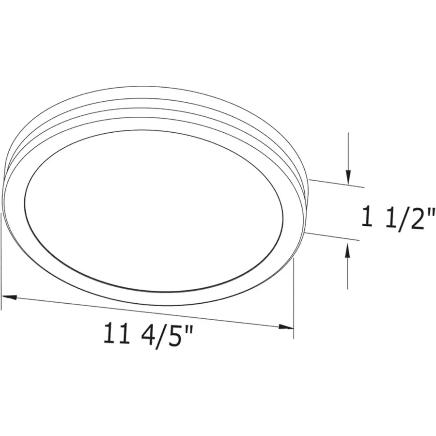 Energy efficient quiet operation ceiling mount bath fan with LED edge-lit flat round panel light 100 CFM exhaust capacity ideal