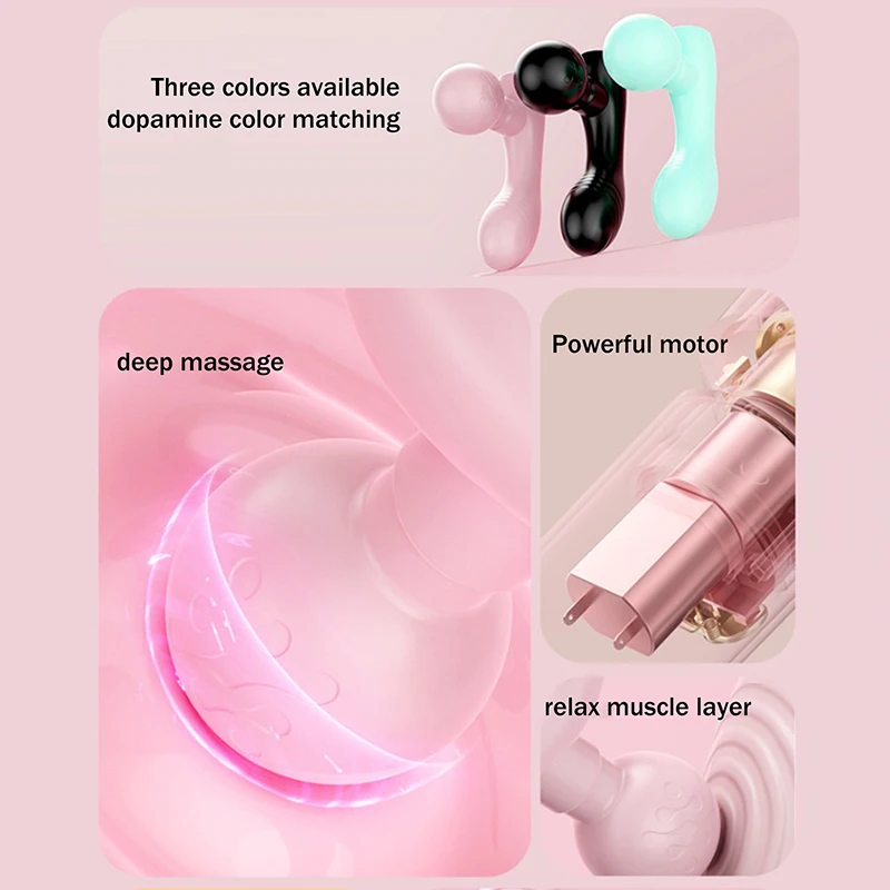 

Mini Fascia Tool Vibrating Fast Rechargeable Dual Head Both Portable Muscle Relaxation Full Body Universal Massage Artifact