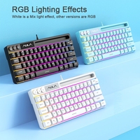 AULA F3061 Wired RGB Gaming Keyboard Membrane Keyboar 60% Gamer klawiatura pc teclado de computador usb teclados cute key board