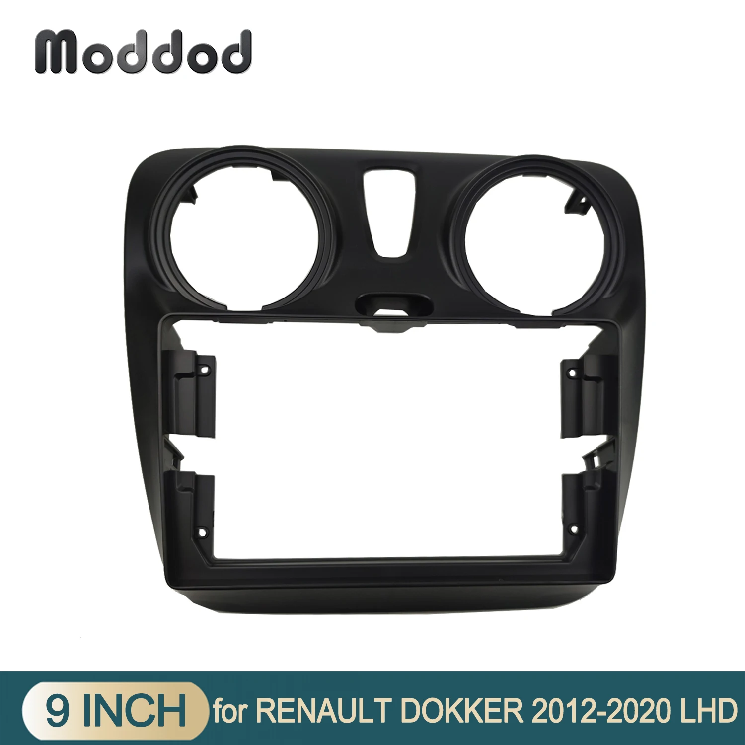 

9 INCH Radio Frame Fit For RENAULT DOKKER 2012-2020 Left Hand Drive Stereo Installation Fascia Android Refitting Cover Dash Kit