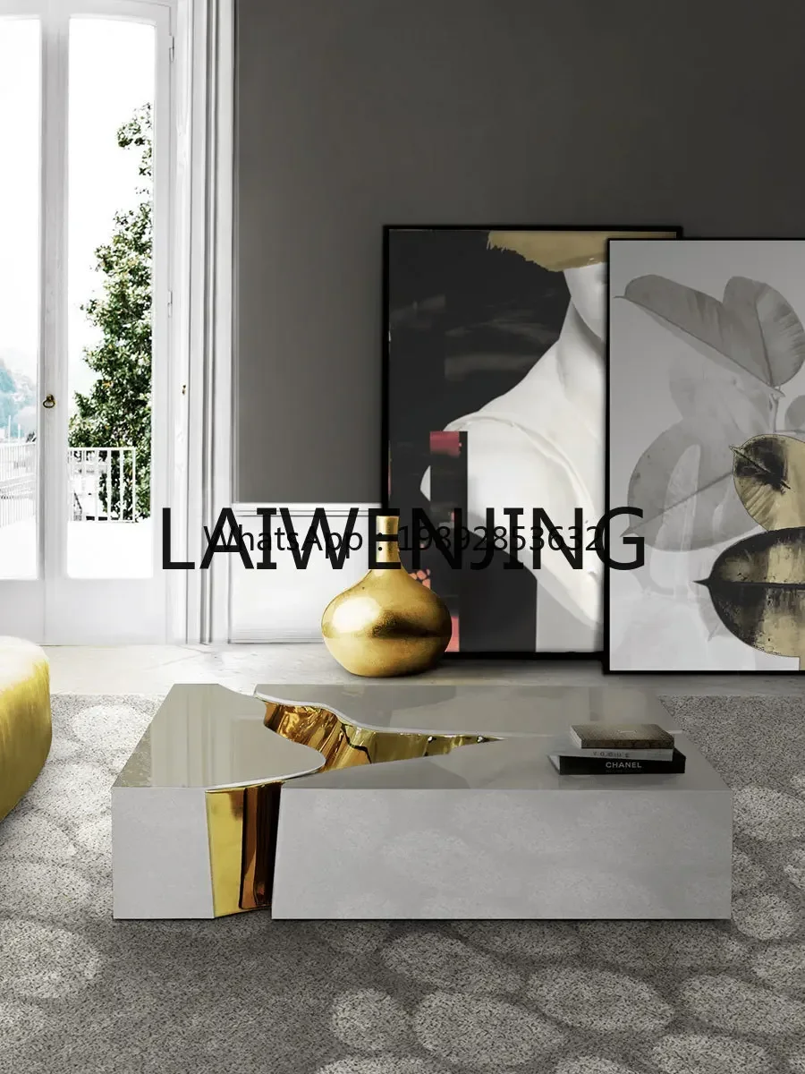 u18 Italian Designer Villa Hotel Living Room Special-Shaped Tea Table
