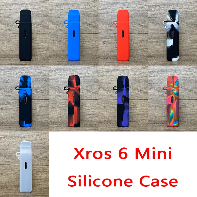1pc For Vaporesso Xros 6 Mini Silicone Case Protective Rubber Soft Skin Cover Texture Shield Sleeve Wrap