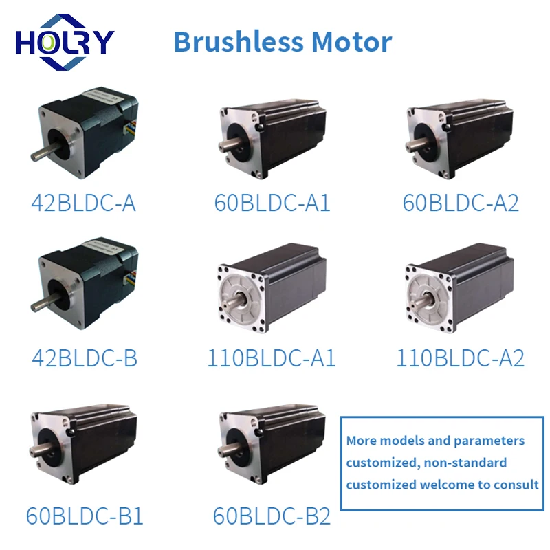 Bürstenloser Hochleistungs-Gleichstrom motor 1kW 1,5 kW 2kW 3kW 48V Quadrat 310V 3000 U/min 110bl Nema 42 Bldc-Roboter motor mit Steuerung