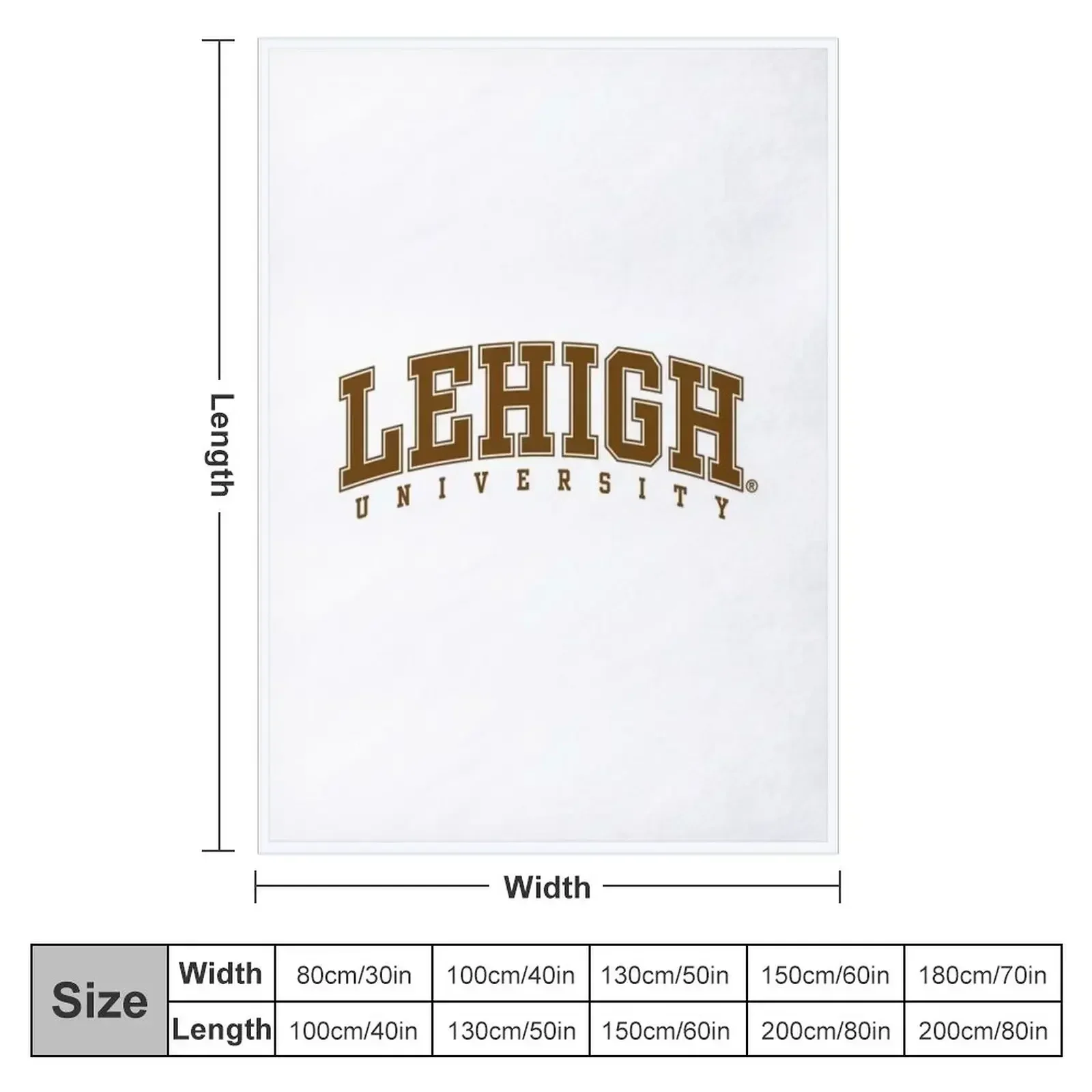 Lehigh University Throw Blanket Soft Plush Plaid Soft Beds Thermal Blankets