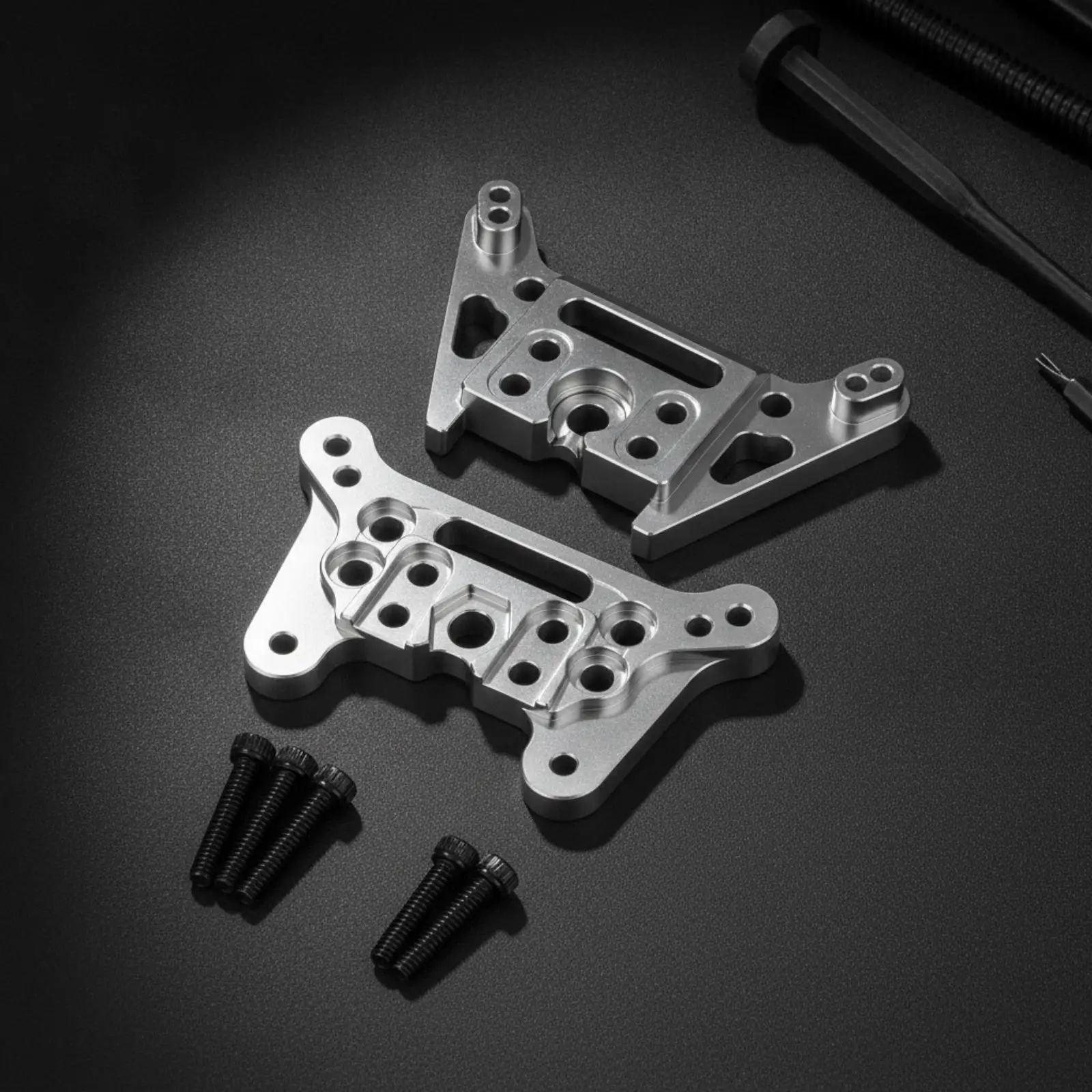 Premium Aluminum Shock Bracket for RC Car Shock Absorber Mounts Tuning Kit for Meijiaxin 14207 14208