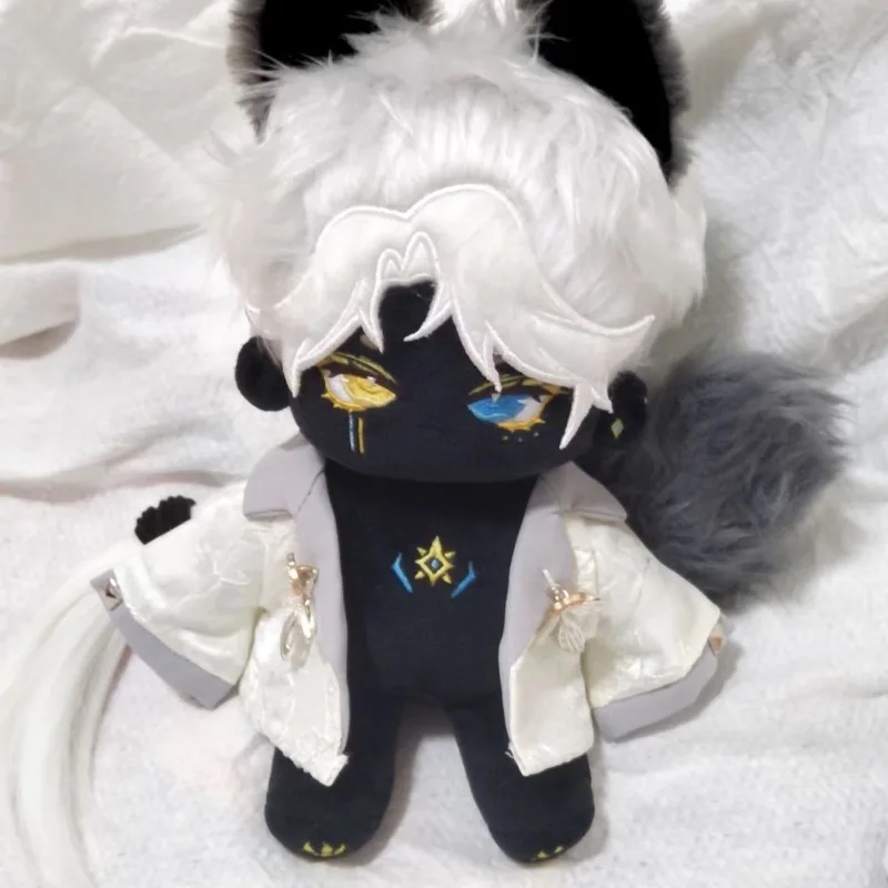 20cm Anime Game Sky:Children of the Light Kawaii Cosplay Cotton Doll Body With Ears Tail Set Anubis Soft Plushies Toy Fans Gifts