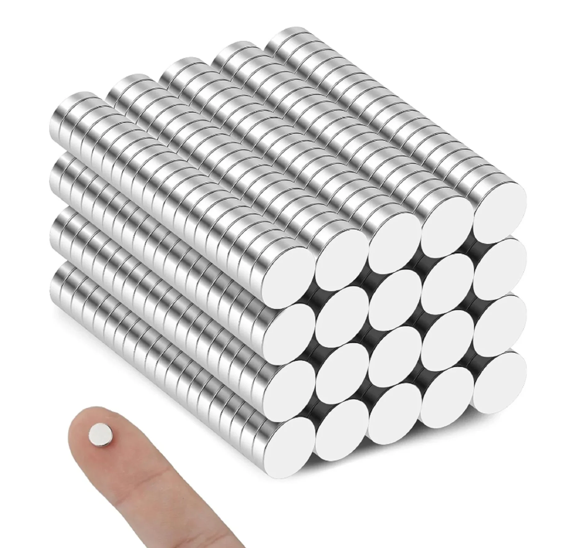 20/50/100/200 Piece Super Powerful Magnets Strong Disc Magnets for Fridge, DIY, Building, Scientific, Craft, Education