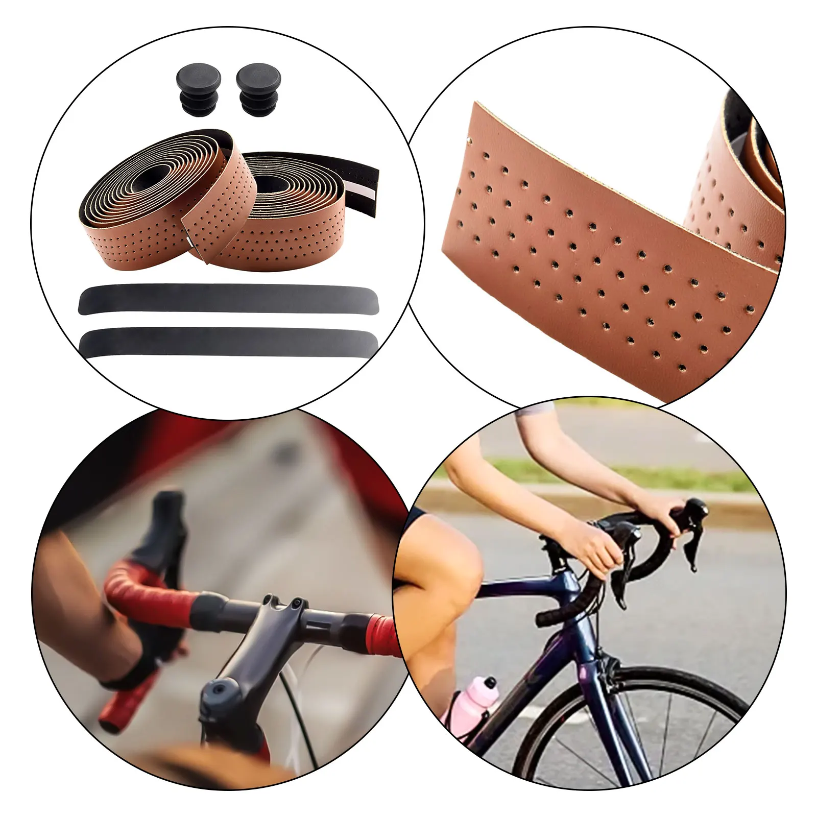 Practical Cycling Straps Road Bike Breathable Lightweight Design Non-slip Shock-absorbing Waterproof Road Bike