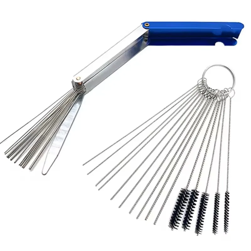 1-teiliges Schweiß- und Schneidbrennerdüsen-Nadel-Set, 13-in-1-Spitzenfeilen, Reiniger, Metallreibahle, Lötkolben zum Reinigen von Gasöffnungen – Detail 5