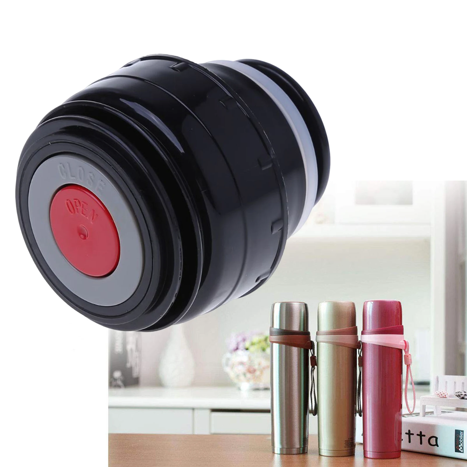 5.2cm Vacuum Lid Bottle Flask Cover Durable Premium Material Insulated Cup Accessories Insulation Vacuum Bottle Lid Cup Cover