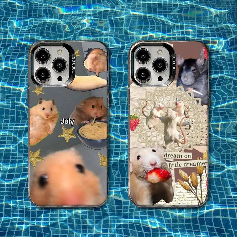 

Mouse Rat Cute Phone Case For iPhone 16,15,14,13,12,11,8,7,Pro,Max,Plus,Mini,XS,SE Shockproof Matte Cover
