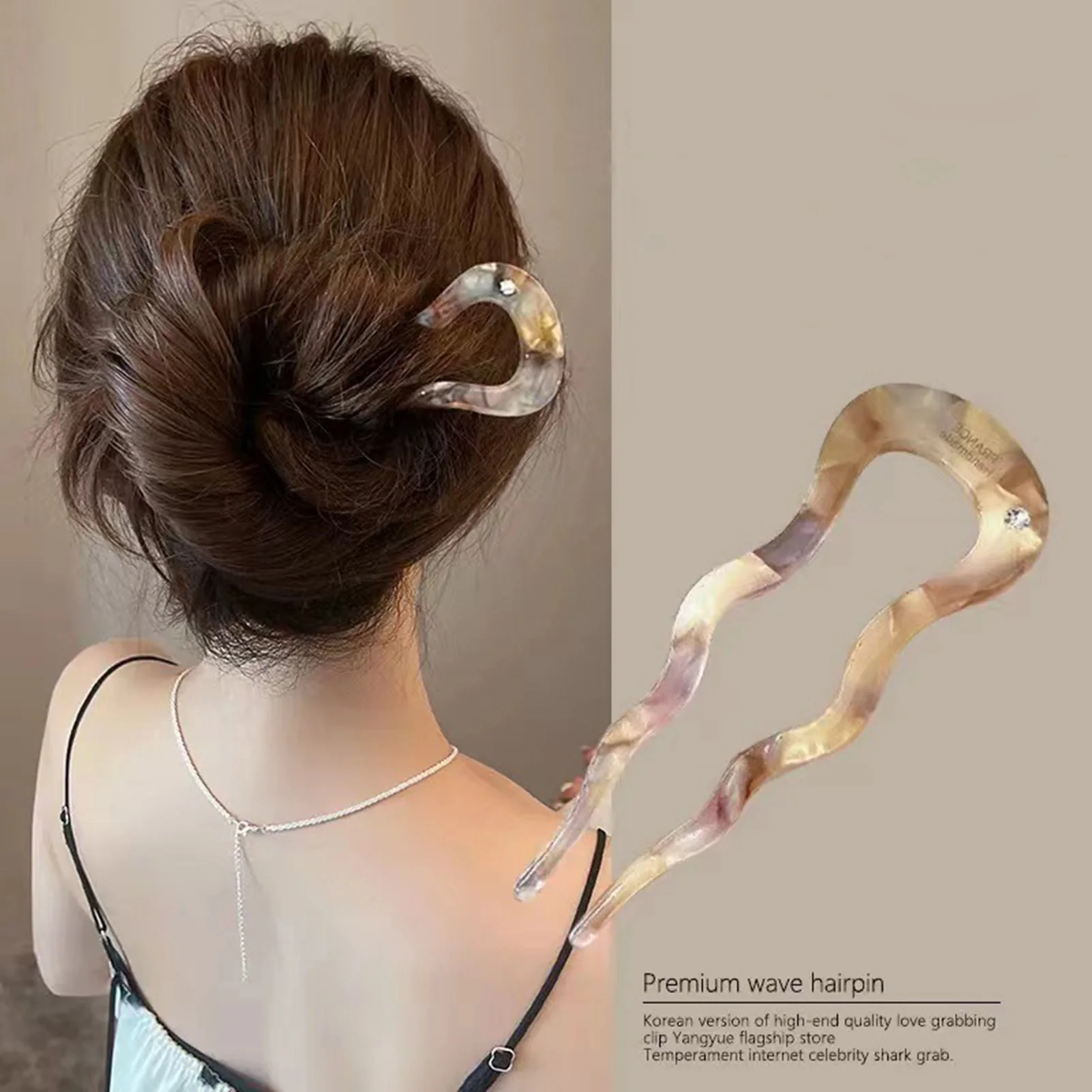 

Fashion U Shape Hair Clip Styling Tools Girls Hair Fork Hairwear Convenient Simple Hair Stick Women Hairpin Hair Accessories