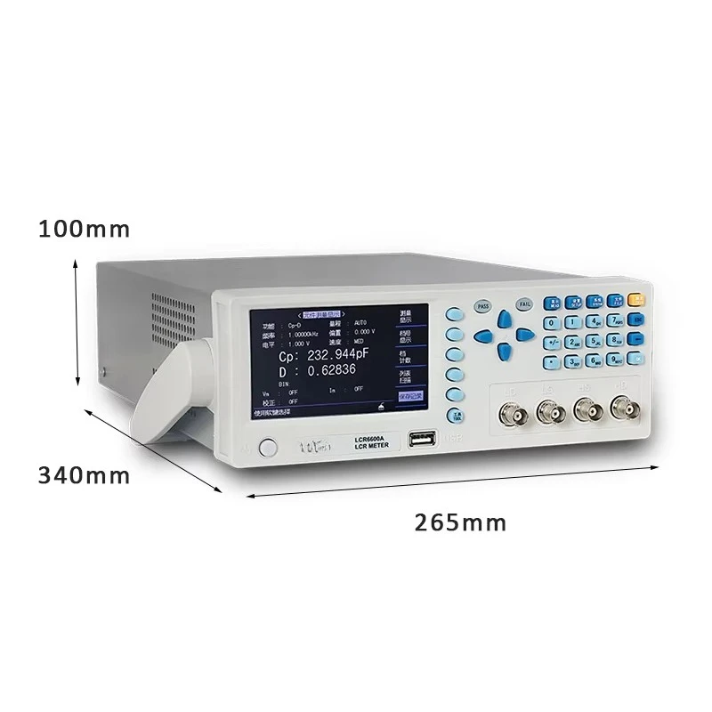 LCR6200A Desktop Kapazität Induktivität Messgerät 12Hz ~ 200kHz Hohe Präzision Digitale LCR Meter Tester Brücke