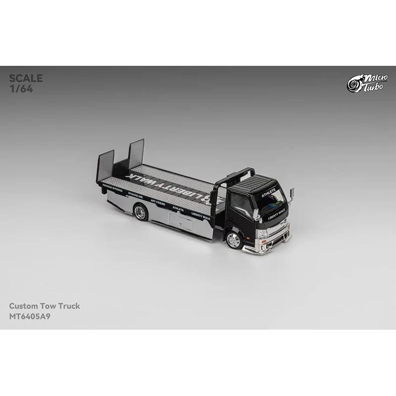 Prevendita MT 1:64 Serie 300 Custom Tow LBWK Cromo Nero Pressofuso Diorama Modello di Auto Giocattolo MicroTurbo