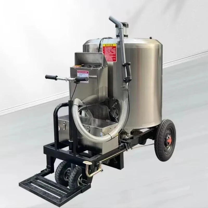 Automatic stainless steel electric feeding cart Liquid porridge New 1-year warranty Time-saving animal feeder