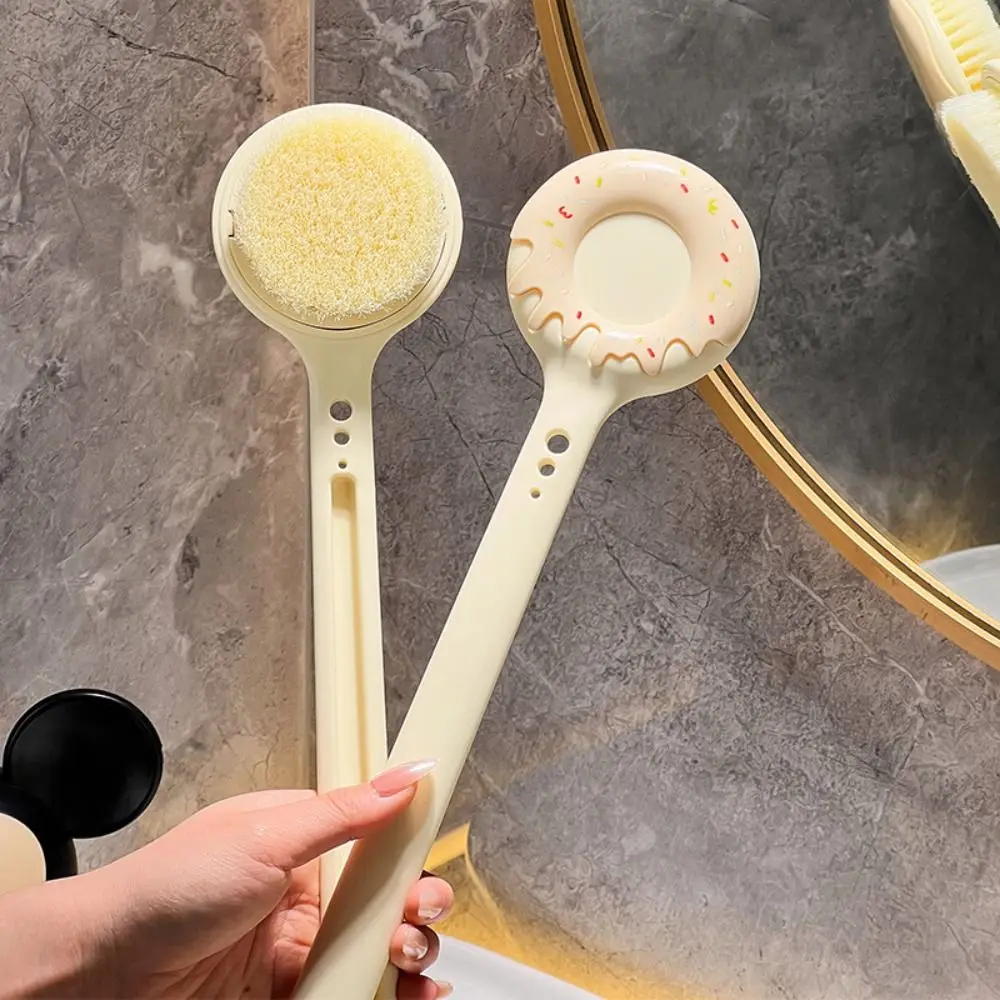 Gifts Body Back Brush Donut Bath Brush Soft Bristle Massage Brush Back Scrubbing Bath Brushs Long Handle Dust Scrubbing Artifact