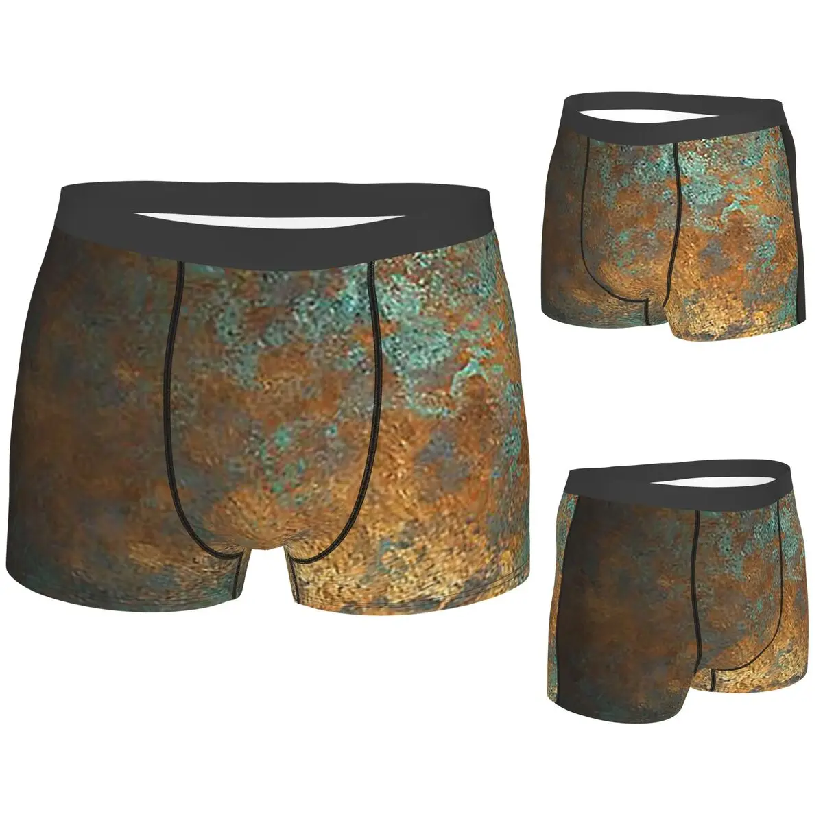 

Boxer Underpants Shorts Oxidized Copper Panties Men Ventilate Underwear for Homme Man Boyfriend Gift