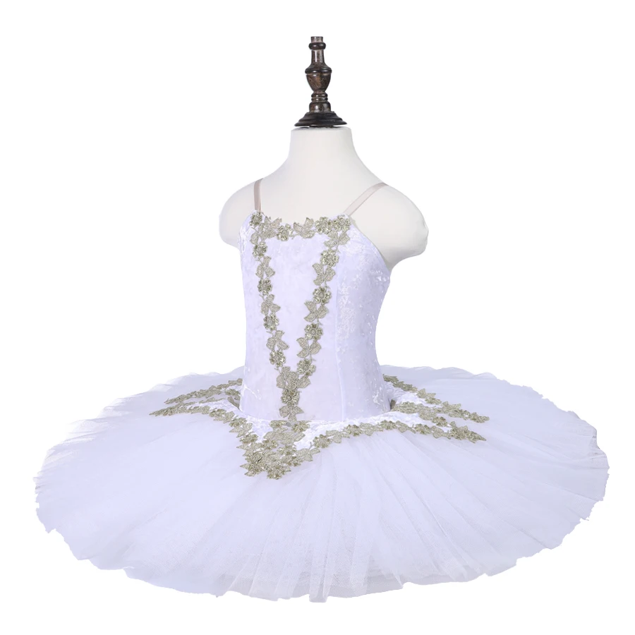 

7 Layers Kids Girls Performance Wear White Ballet Tutu Dress Costume