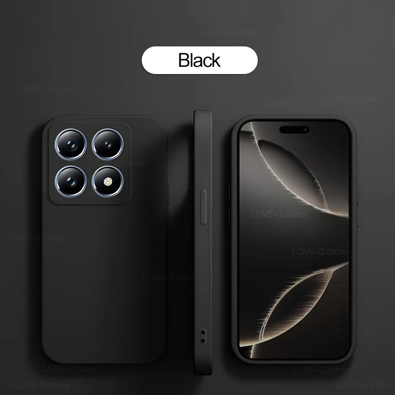 Für xiaomi 14 t pro hülle quadratische flüssige silikon telefon hülle für xiaomi mi 14 t pro mi 14 t pro 14tpro mi14t pro zurück weiche tpu abdeckung – Detail 9
