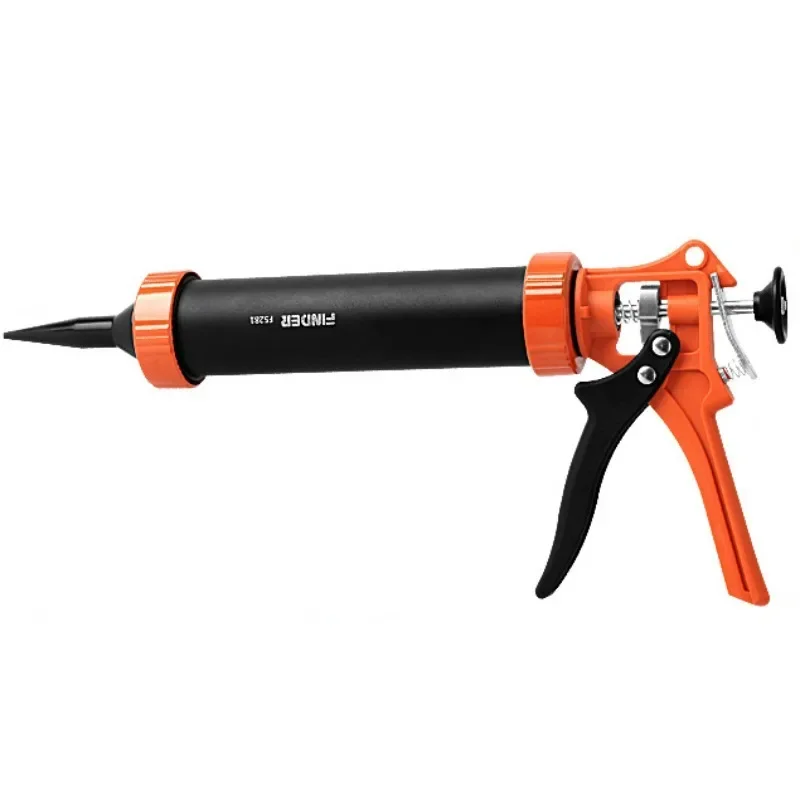 

1pc 9 Inches Caulking Tool Kit Silicone Handheld Caulking Gun with Multifunction Grout Scraper and Caulk Nozzle Finisher Sealant