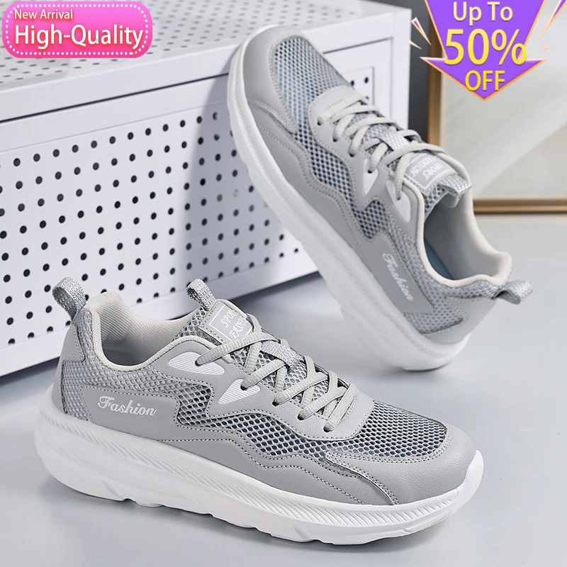

Summer New Low Cut Breathable Mens Sports Shoes Anti Slip Rebound Daily Soft Running Shoes Lightweight Wrapped Walking Shoes