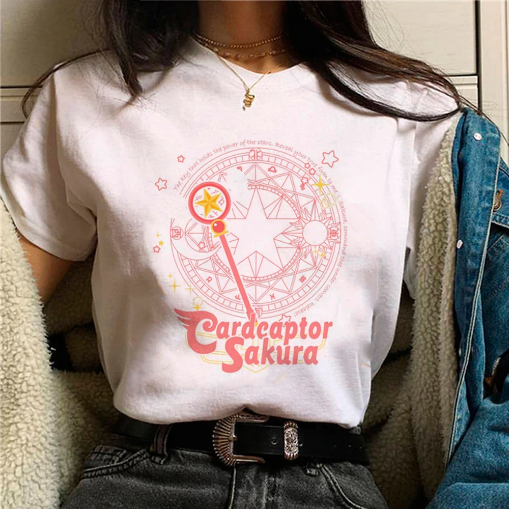 

Cardcaptor Sakura Magic Girl top women Y2K Tee girl streetwear clothing