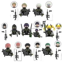 Kaiju NO.8 Anime Character Building Blocks DIY Hibino Kafka Ashiro Mini Action Figure Cartoon Models Bricks Toys For Kids