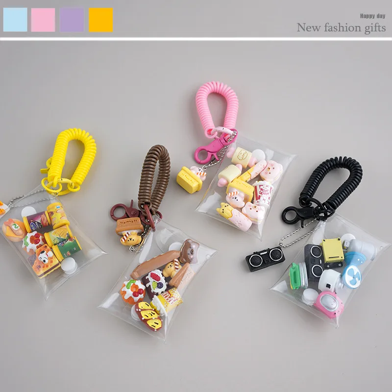 Internet Famous Gacha Bags Baby Bags Handmade Miniature Pendants Schoolbag Chains Keychains Mobile Phone Bags And Decorations