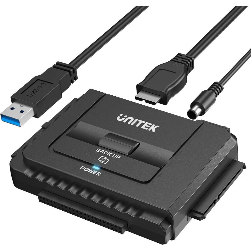 

USB 3.0 to IDE and SATA Converter External Hard Drive Adapter Kit for Universal 2.5/3.5 HDD/SSD Hard Drive Disk,