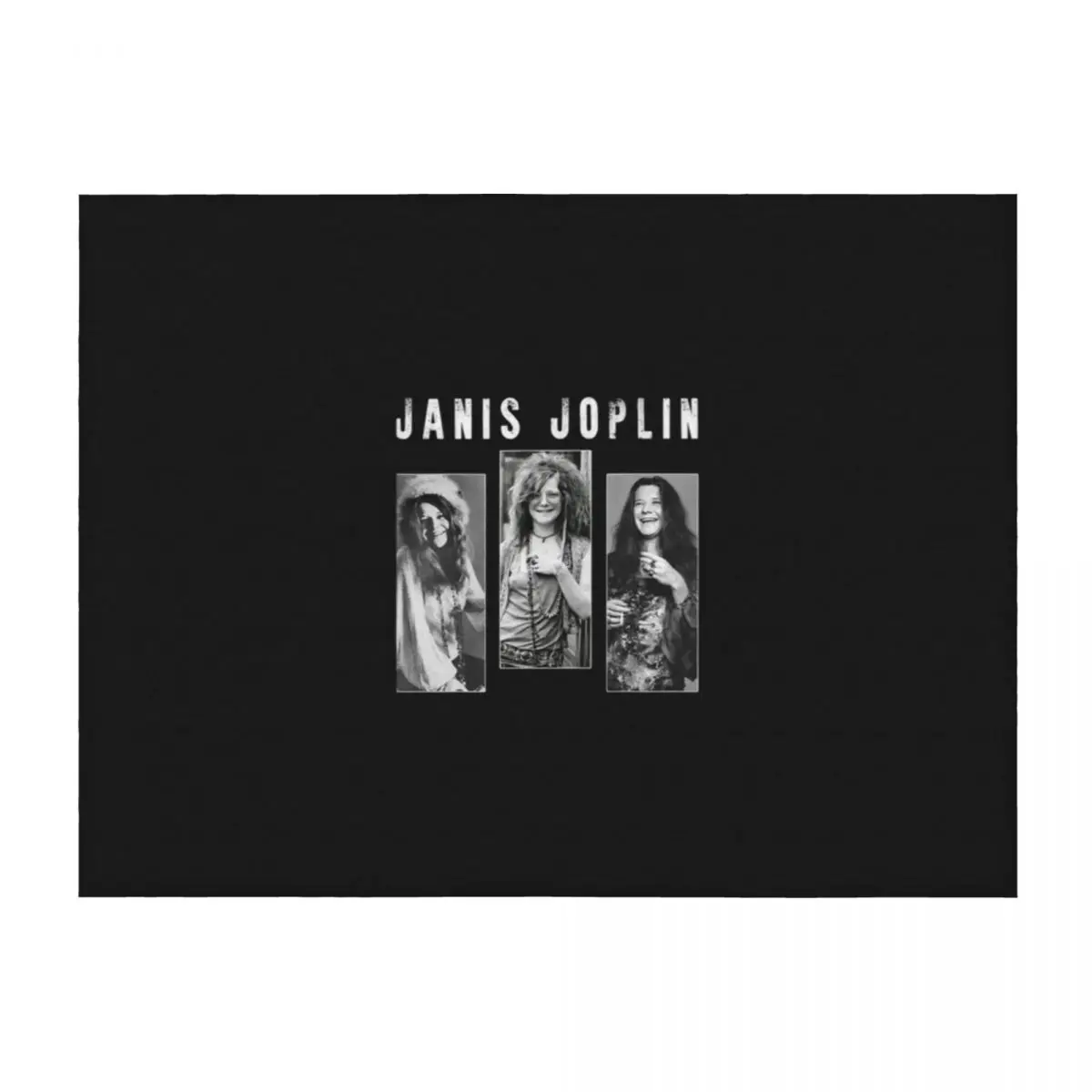 

Vinagge Janis-Joplin art Throw Blanket manga Single Decorative Throw Vintage Blankets