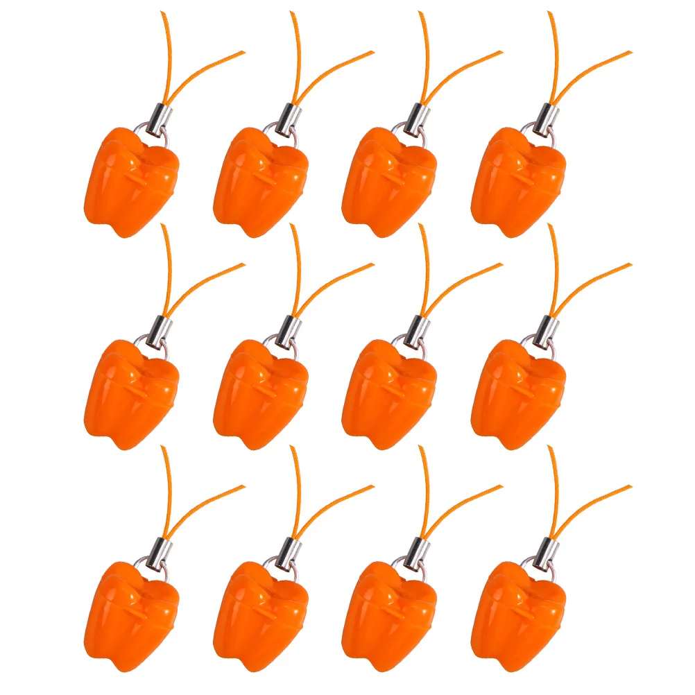 

12 Pcs Baby Tooth Storage Teeth Holder Collection Container Orange Case Milk Teeth Necklace Child Deciduous Tooth Box