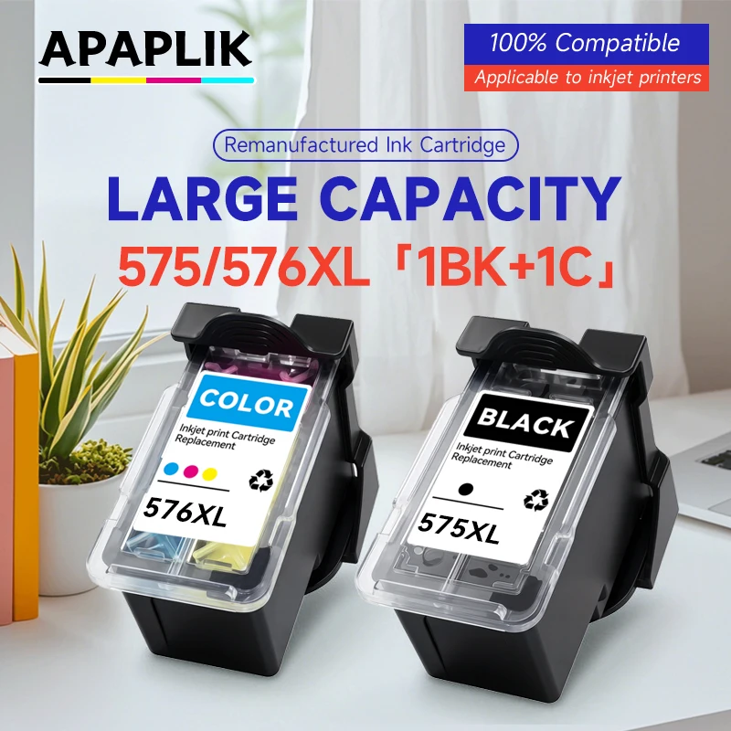 PG-575 CL-576 PG575 CL576 Ink Cartridge Compatible For Canon Pixma TR4751i TS3550i TS3551i TR4750i Printer Ink Easy Refill