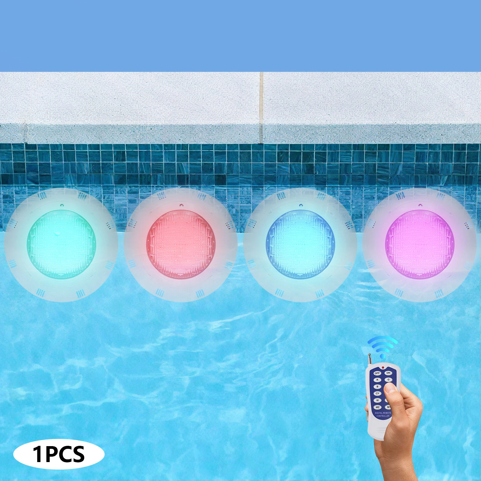

Светодиодный RGB-светильник для бассейна, создающий атмосферу, высокая яркость, 11 режимов изменения цвета, 11,6*2,76 дюйма, для бассейнов, аквариумов, прудов, 2500 лм