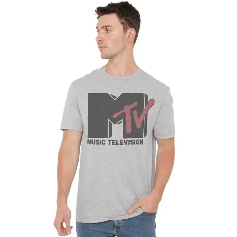 MTV MTV Logo T-Shirt S-2XL, Athletic Heather